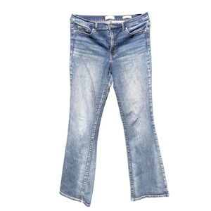 Jessica Simpson Womens Denim Mid Rise Boot Jeans, Size 12/31